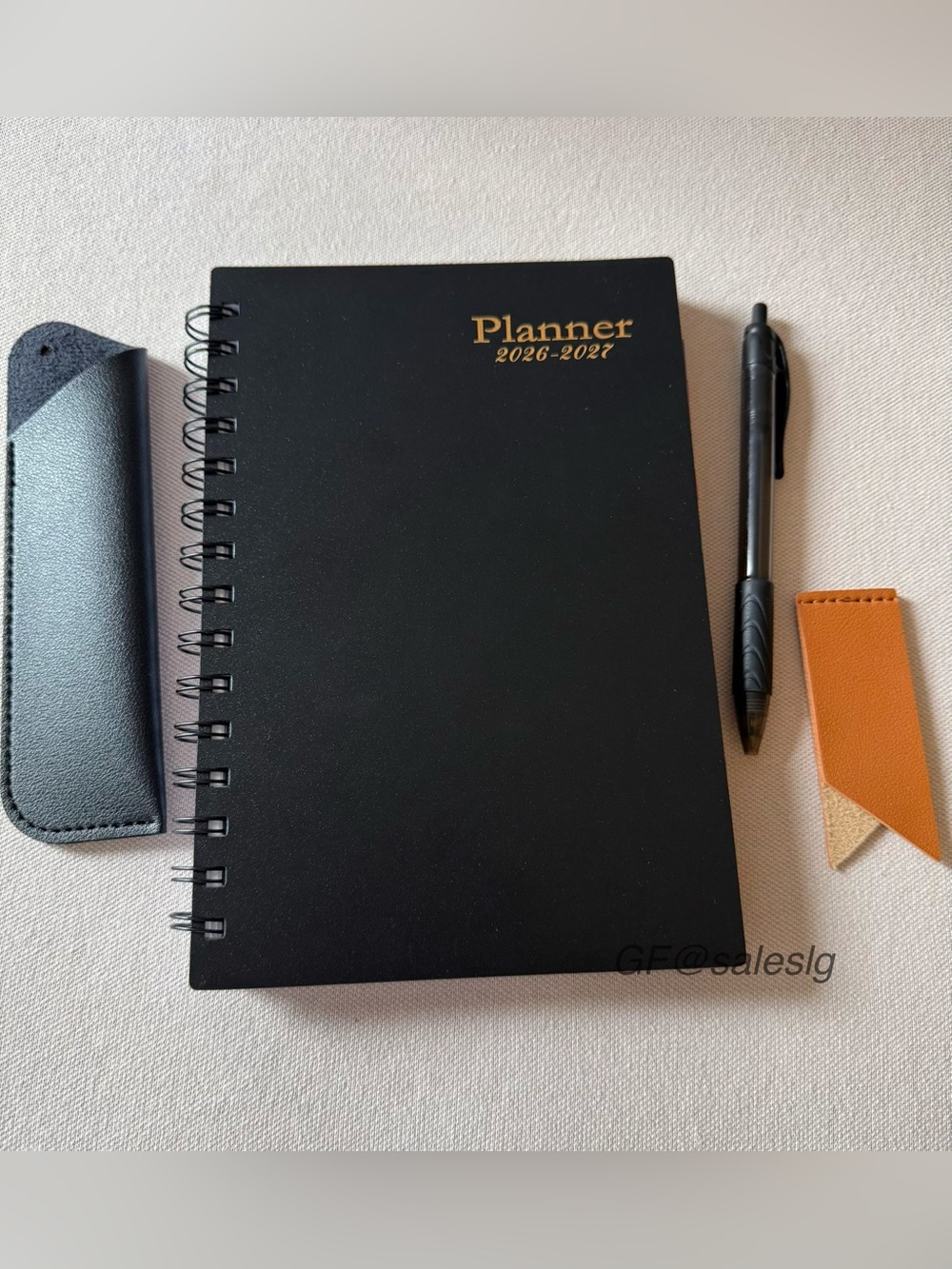 New Black Hard Cover 2026-2027 Planner Gift Set Fits Coach Notebook covers